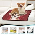 thumbnail image 6 of Qxltty Watercolor Painting Of A Cute Dog Cat litter Pads Pet Set of 3 Diaper Mats Center Anti-leakage Layer Absorbent Soft and Comfortable, 6 of 7