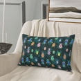 thumbnail image 5 of Zufioo Bright ladybugs Print Double-sided Plush Pillow Cover,Decorative Pillow Protector without Pillow Core, Suitable for Sofa, Bedroom, Car-14"x20", 5 of 6