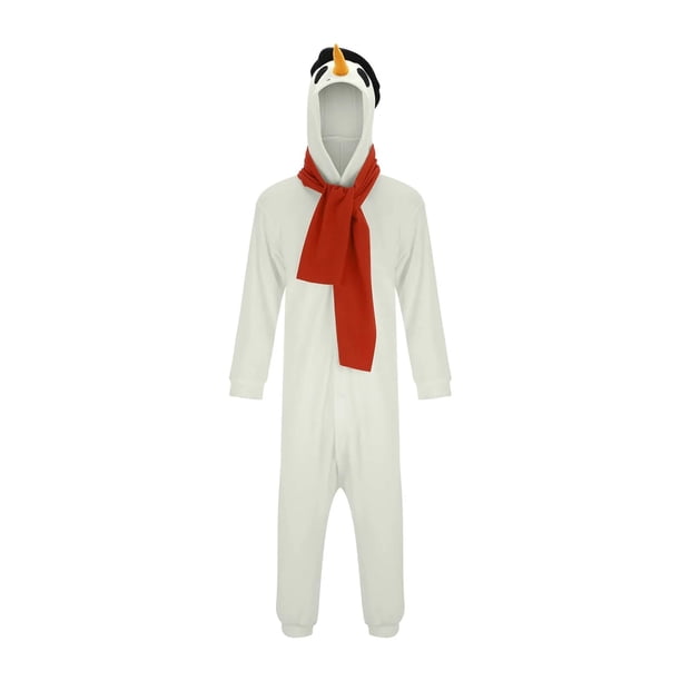 Pijama de lana blanca para mujer, ropa de dormir de manga larga, mono con capucha, peleles de dibujos animados, traje de Navidad, otoño e invierno, 2023