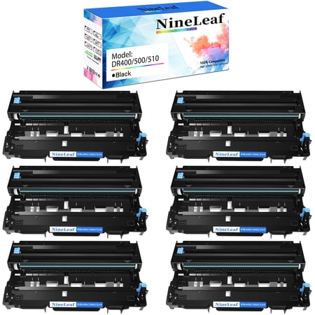 NineLeaf 6 Pack Compatible Drum Unit Replacement for Brother DR510 DR-510 DR500 DR400 to use in HL-5100 HL-5130 HL-5140 HL-5150DLT HL-5170DNL MFC-8220 MFC-8440 MFC-8640 Printer (without toner)