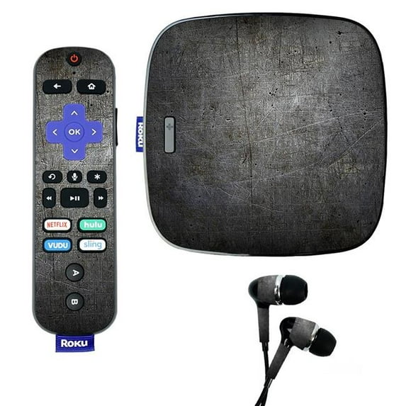 Skin Decal Wrap Compatible With Roku Ultra Sticker Design Scratched Up