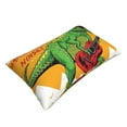thumbnail image 3 of Daiia Cool Dinosaur Playing Guitar Bedding Waterproof Pillow Protector Zippered Queen – Bed Bug Proof Pillow Encasement-16"x24", 3 of 9