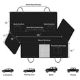thumbnail image 5 of Femuar Funda para asiento de coche para perro, impermeable, antideslizante, para asiento trasero con bolsillos de almacenamiento, ventana visual de malla, resistente a los arañazos, funda para asiento, 5 of 5