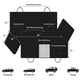 thumbnail image 5 of Femuar Funda para asiento de coche para perro, impermeable, antideslizante, para asiento trasero con bolsillos de almacenamiento, ventana visual de malla, resistente a los arañazos, funda para asiento, 5 of 5