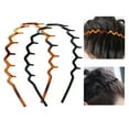 thumbnail image 4 of CSChome Hair Hoop Comb Non-slip Hair Hoop Unisex Wave Shape Bangs Headband Hair Accessories, 4 of 7