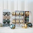 thumbnail image 2 of Adornos de bolas de Navidad de 6/8 cm, copos de nieve transparentes, decoración para árbol de Navidad, fiesta, Año Nuevo, esferas navideñas colgantes, 2 of 5