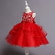 thumbnail image 3 of Vestido Para Niñas, Ropa Para Niñas Pequeñas, Vestido De Princesa Sin Mangas De Encaje Para Niños Pequeños, Vestido De Fiesta De Tul, Ropa De Cosplay Roja Odeerbi LM103-1279, 3 of 9