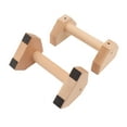 thumbnail image 1 of 2Pcs Wooden Push Up Handles Handstand Bracket Parallettes Inversion Stand Beech Bars Push Up for Trainer Bar Sets, 1 of 7