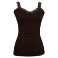 thumbnail image 1 of Camisoles à Dentelle pour Femmes - Marron, 1 of 2
