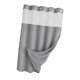 thumbnail image 3 of Cortina de ducha, accesorio versátil para baño, forro de hotel, lavable. Gris claro, 3 of 8