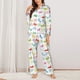 thumbnail image 2 of Fotbe Happy Easter Rabbit Conjunto de Pijama de Manga Larga para Mujer con Estampado, Ropa de Dormir de 2 Piezas, Conjunto de Casa Suave y Cómodo con Bolsillos-Large, 2 of 7