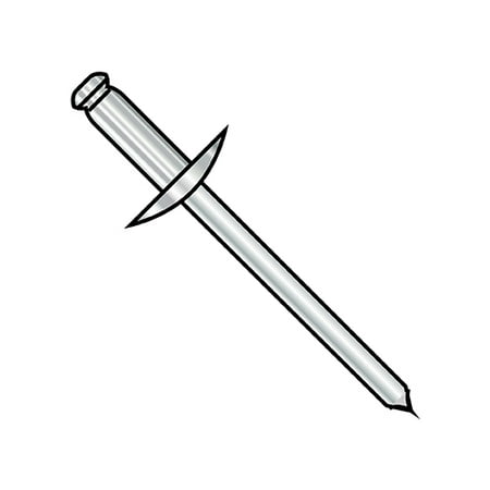 

1/8X.25-.31 Large Flange Stainless Steel Rivet With Steel Mandrel (Pack Qty 6 000) BC-SSDS45L