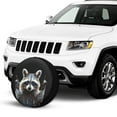 thumbnail image 2 of KAKALAD Funny raccoon 1 Spare Tire Cover Universal Vehicle Accessories Buckle Car Tools 17”in, 2 of 6