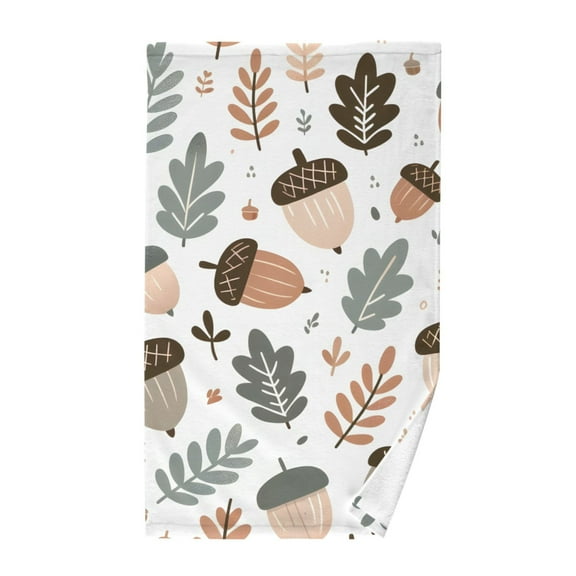 Palm Leaves Pattern Cotton Face Towels Absorbent Hand Towel Soft Bathroom Towel for Kitchen Hotel Decoration