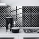 thumbnail image 2 of 25 pegatinas 3D para azulejos para cocina y baño, escamas de pescado blanco y negro, impermeables, a prueba de aceite, pegatinas de pared Blacksplash brillar  Electrónica, 2 of 5