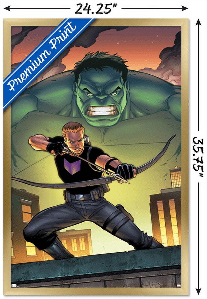 Marvel Comics - Hawkeye and Hulk - The Accused #1 Wall Poster, 22.375" x 34", Framed