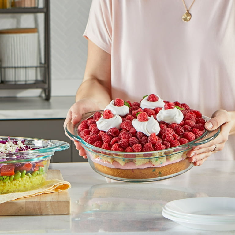 Pyrex Baking Dish, Deep Glass, 5 qt, with Lid