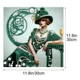 thumbnail image 3 of Roiihwy Color D 5D Pearl Painting Kit 30x30cm DIY Full Drill Pearl Art Sparkling Rhinestone Handmade Wall Decor, 3 of 8