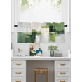 thumbnail image 5 of Valances for Windows Abstract Watercolor Rod Pocket Cafe Window Treatments Valance Curtains for Kitchen Bathroom Laundry Basement Windows 60"x18", 5 of 9