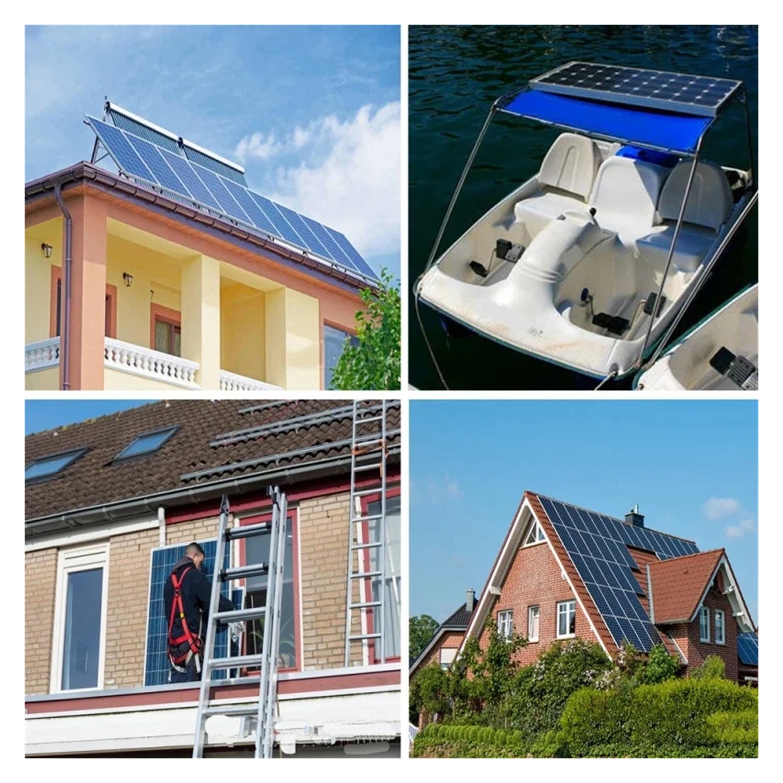 Folding solar panels 500W 18V Single Crystal Solar Panel Car Charger Home System Camping Solar charger