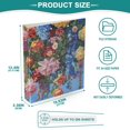 thumbnail image 5 of Floral Roses Flowers 3 Ring Binders 1.5 inch Hardcover File Folders with Interior Pockets A4 Size Organizer for School Office Hospital Set of 2, 5 of 8