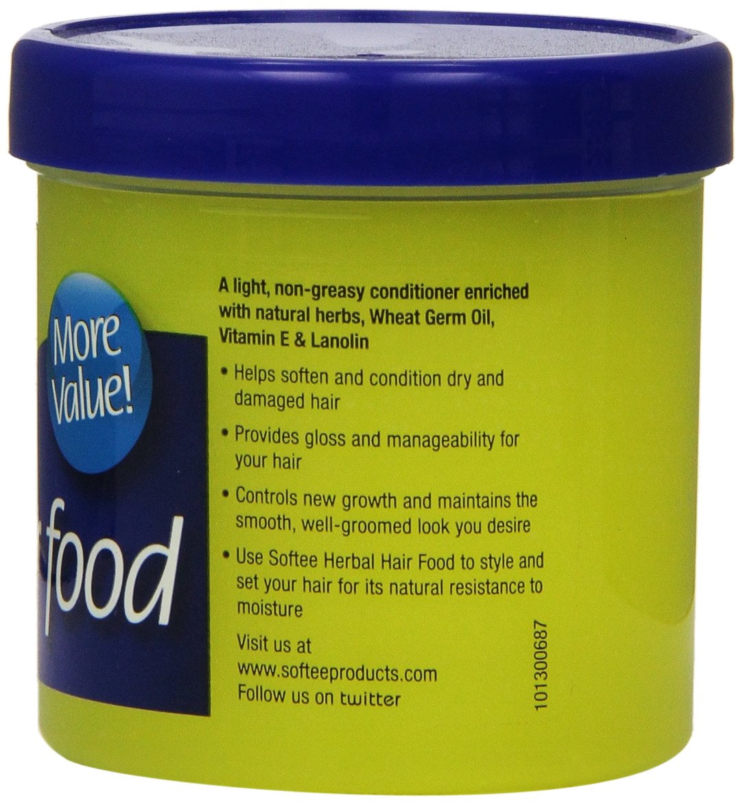 Softee Hair Food with Vitamin E 5 oz (Pack of 6)