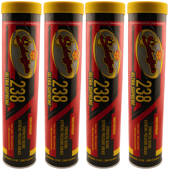 Schaeffer's 02382-029 238 Ultra Supreme Grease 14oz NLGI 2 Waterproof, Pack of 4
