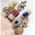 thumbnail image 5 of K-KED Luxurious Rings Wholesale Mixed Lots 5-100pc Big Gemstones Crystal Delicate Jewelry Ring-20pcs, 5 of 8