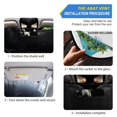thumbnail image 2 of ALAZA Cow Sunflower Windshield Sun Shade Car Foldable Sun Visor Block UV Rays Protector 53"x23.5", 2 of 8
