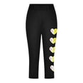 thumbnail image 4 of Fjofpr Leggings for Girls 7-8 Toddler Kids Fashion Baesball Print Summer Leisure Yoga Sports Frenum Cropped Pants Black 8 Years, 4 of 4