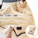 thumbnail image 1 of Manta de franela extra gruesa de doble capa | Manta supersuave y cálida para la cama, el sofá o la oficina | Manta de microfibra y poliéster de 200 x 150 cm, 1 of 6