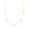 Colorname Misc: Yellow, variant on 14k Yellow Gold Adjustable Mini Triangulation Necklace 5 Triangle Cable Chain - 2.2 Grams - 18 Inch
