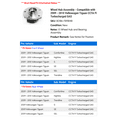 thumbnail image 2 of Wheel Hub Assembly - Compatible with 2009 - 2010 Volkswagen Tiguan CCTA FI Turbocharged GAS, 2 of 3