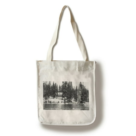 - Lake Alpine, California - Exterior View of Lake Alpine Lodge (100% Cotton Tote Bag - Reusable)