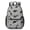 Border Collie Gray, variant on Dog Head Checkerboard Beige 17" School Backpacks for Teens,Waterproof Oxford Fabric,S-Shape Padded Straps for School,Travel,Hiking,Camping