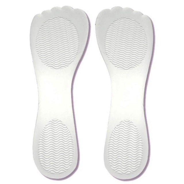 par 3/4 mujeres señora chica autoadhesivo Gel de silicona antideslizante cómodo zapato plantillas tacón alto zapato cojín Feliz Sencillez