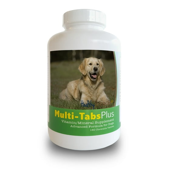 Healthy Breeds Dog Multi-Tab Vitamin and Mineral Supplement for Golden Retriever, 180 Chews