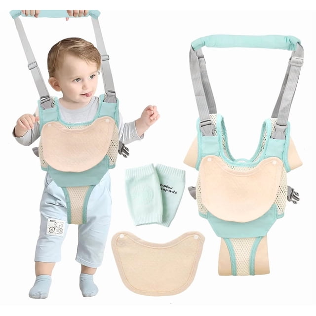 Arnés De Seguridad Para Caminar Respirable Bebes 8-24 Meses Modelo Verde