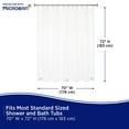 thumbnail image 6 of Kenney Microban Protected Heavyweight PEVA Shower Liner, 70" W x 72" H, Clear, 6 of 8