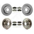 thumbnail image 1 of Transit Auto Front Rear Disc Brake Rotors and Semi-Metallic Pads Kit for Car Jeep Wrangler K8S-101001, 1 of 11