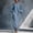 Blue, variant on Morttic Women's Solid Color Off Shoulder Long Sleeve Maxi Dress – Bohemian, Side Pocket, Elegant Everyday & Party Wear Apricot，XXXL
