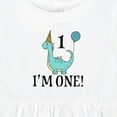 thumbnail image 4 of Inktastic First Birthday Dinosaur Party 1 Year Old Girls Baby Dress, 4 of 5
