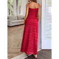 thumbnail image 6 of Women'S Vacation Casual Style Sling Seaside Long Skirt Going Out Set 2 Piece Outfits Red XL, 6 of 7