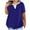 Blue2, variant on GigrtiJin Plus Size Tops for Women V-Neck Casual Loose Summer Blouse Short Sleeve Comfy Basic Solid Color Shirts