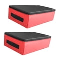 thumbnail image 3 of DYNWAVECA Coussin de Levage de Poids, Silencieux, Coussin de Levage, Portable avec Poignée Réduction de Bruit pour Protection de Sol pour Haltère Rouge Noir, 3 of 10