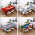 thumbnail image 2 of Christmas Red Anti-Stain Tablecloth - Size: Rectangle 140x210 cm，A, 2 of 2