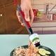 thumbnail image 4 of pstuiky Pinzas para alimentos de gel de sílice de acero inoxidable de 10 pulgadas con diseño navideño pinzas para barbacoa utensilios de cocina ideales para el hogar., 4 of 6