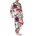 thumbnail image 2 of Lsque Colorful Mushrooms (2) Pattern Long Sleeve Pajama Set for Men - Soft 2-Piece Sleepwear and Loungewear Set with Pockets, Comfy Nightwear-Large, 2 of 7