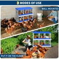 thumbnail image 4 of Chicken Nesting Box 6/8/10 Compartment Galvanized Steel Chicken Laying Boxes, Nesting Boxes for Chickens, Easy Egg Collection for Chicken Coop, Backyard, Farms, 4 of 9