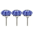 thumbnail image 1 of 3 piezas de cerámica calabazas puerta cajón armario gabinete tiradores perillas (azul), 1 of 8